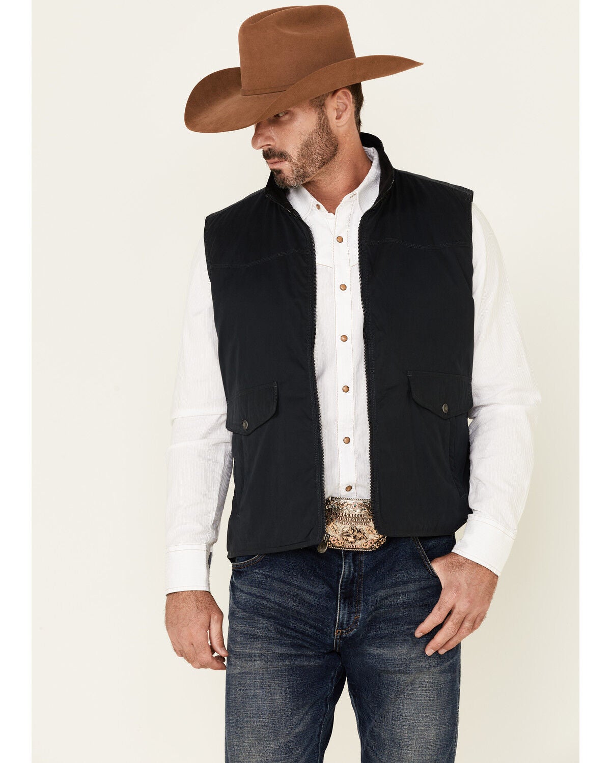 Outback Trading Co. Men's Rodman Vest, Navy, hi-res
