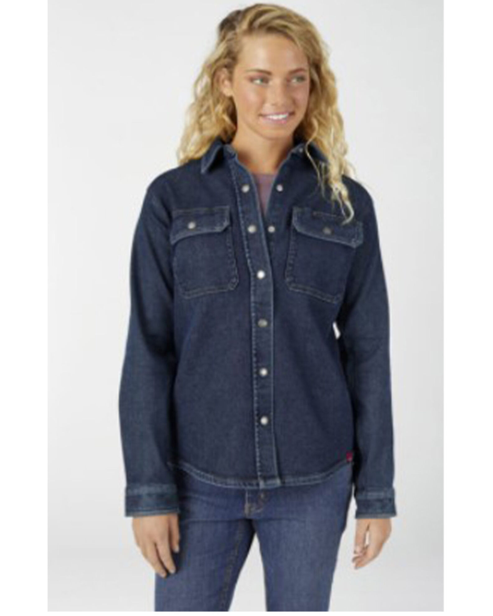 Dickies Women s Warming Temp Long Sleeve Denim Work Shirt Country Outfitter