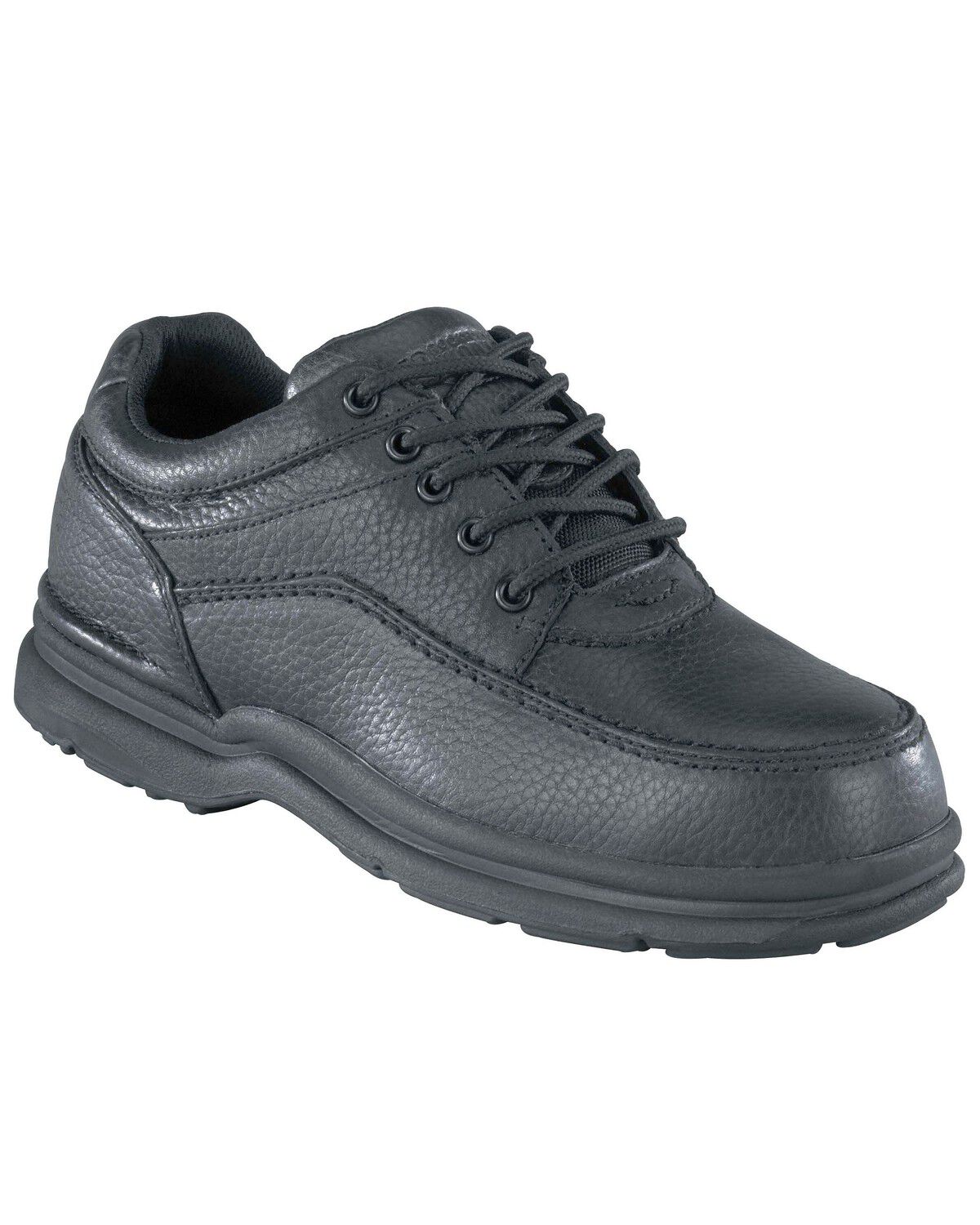 Rockport Works World Tour Casual Oxford Work Shoes - Steel Toe, Black, hi-res