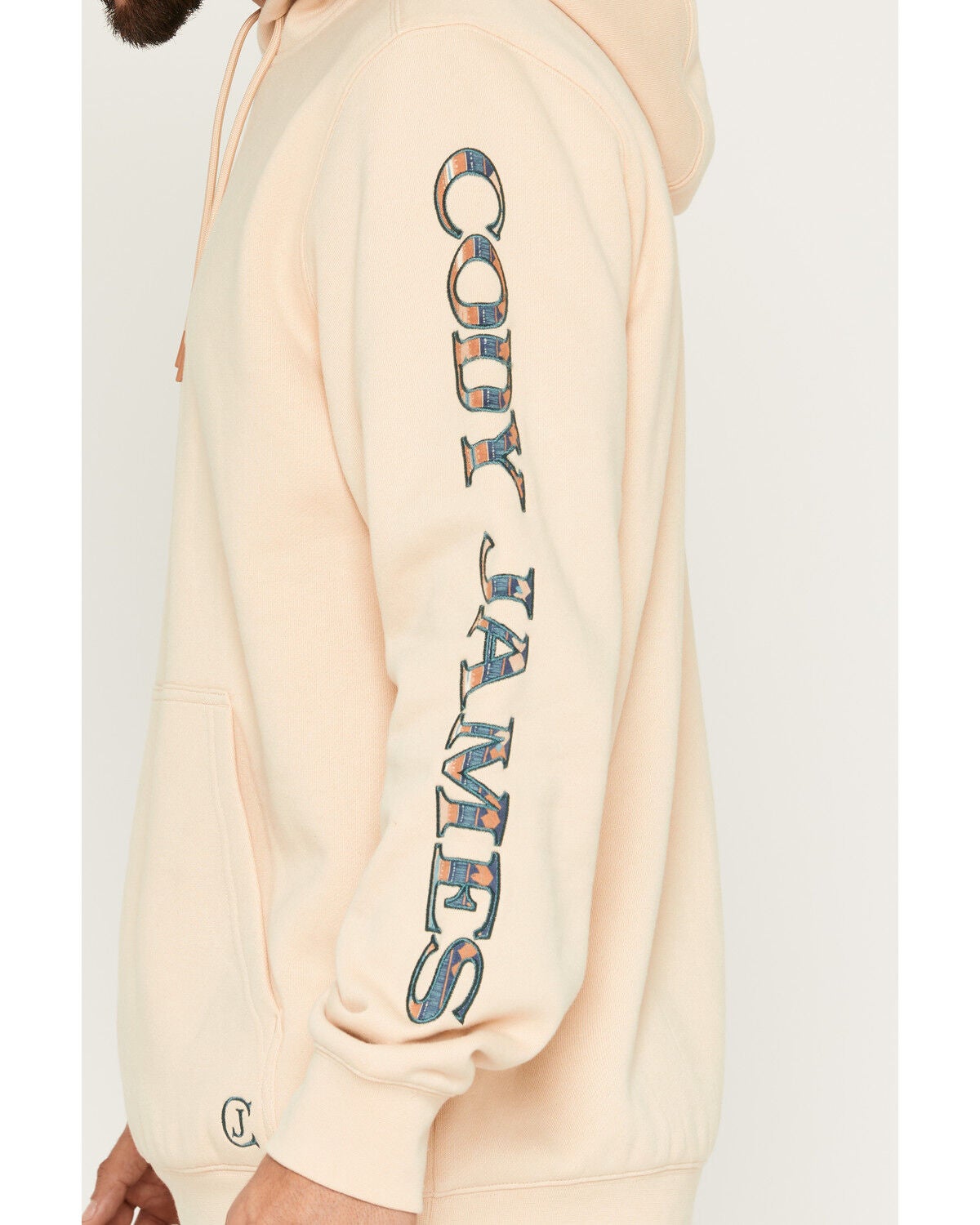 Image #3 - Cody James Men's Origin Logo Embroidered Hooded Sweatshirt, Tan, hi-res
