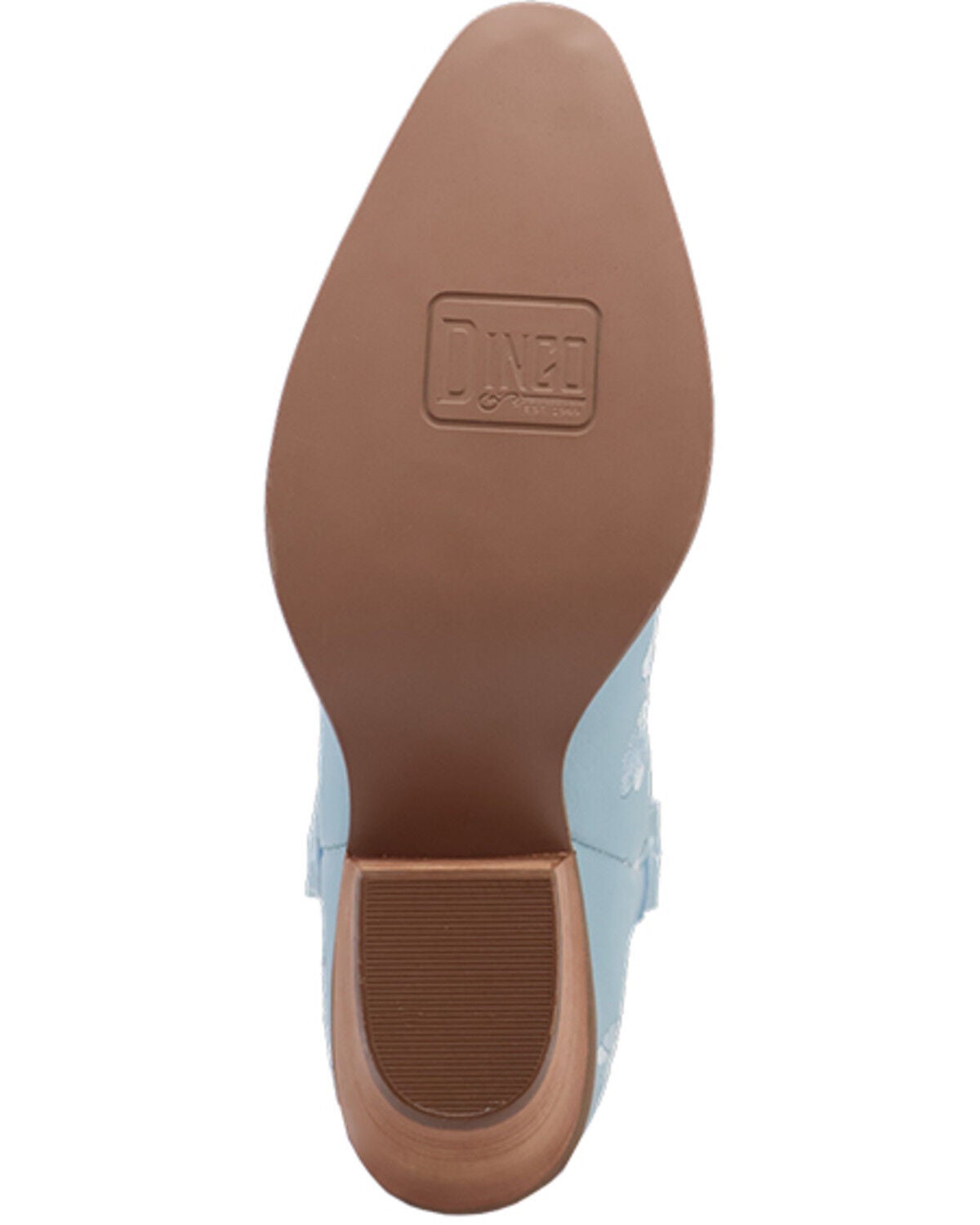 Image #7 - Dingo Women's Sweetheart Embroidered Booties - Round Toe, Blue, hi-res