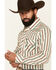 Image #2 - Rock & Roll Denim Men's Striped Long Sleeve Snap Stretch Western Shirt, Cream, hi-res