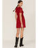 Image #4 - Band of the Free Women's Disco Diva Sequin Skirt, Red, hi-res