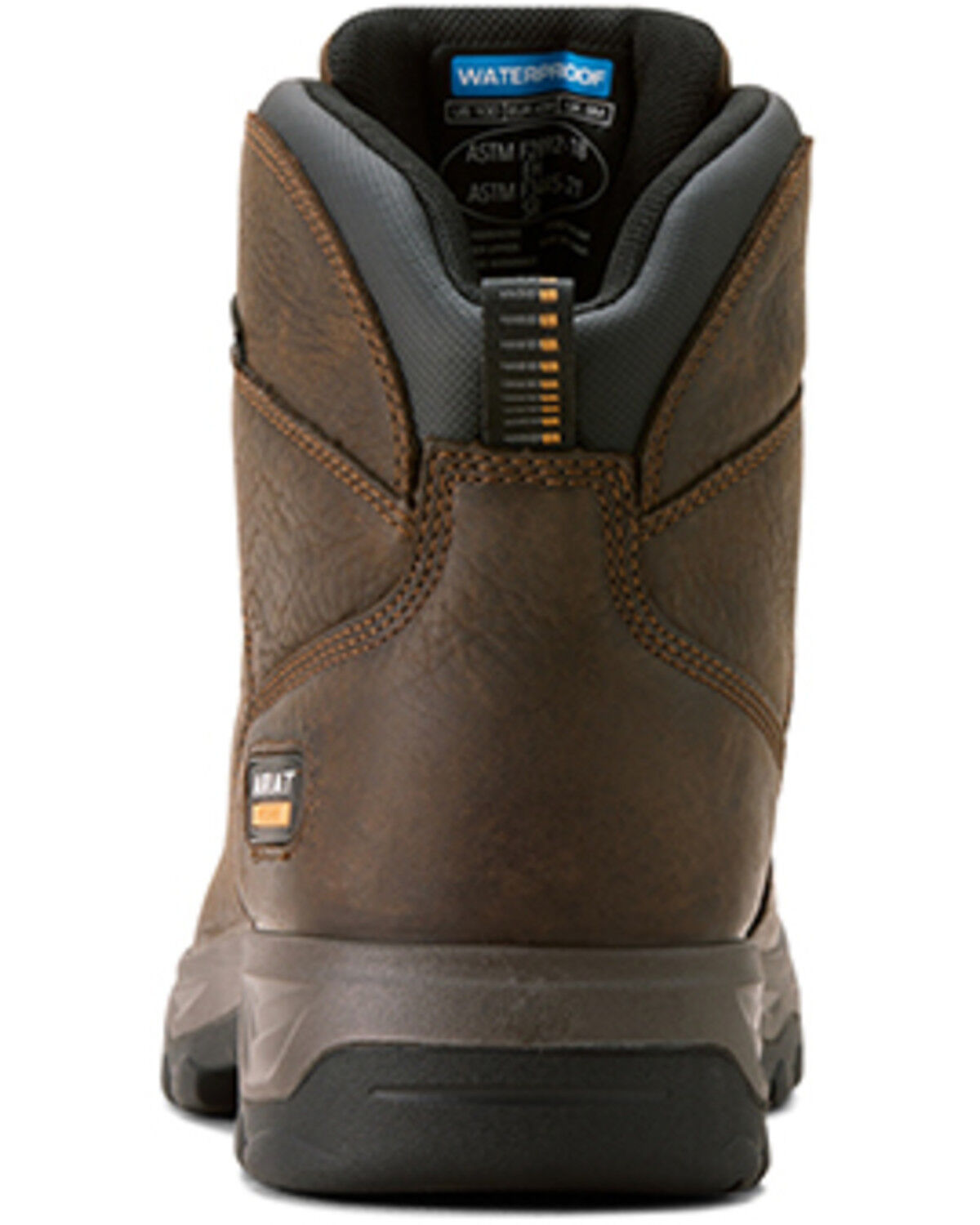 Image #3 - Ariat Men's 6" Turbo Duratread Waterproof Work Boots - Soft Toe, Dark Brown, hi-res