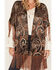 Image #3 - Shyanne Women's Nicks Burnout Paisley Print Fringe Kimono, , hi-res