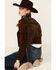 Understated Leather Women's Tan Paris Texas Star Studded Jacket , Tan, hi-res