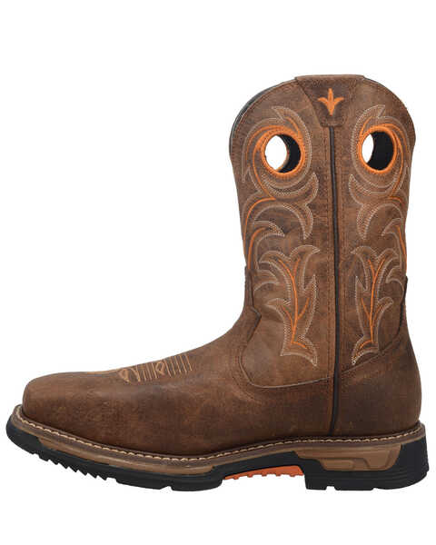 Image #3 - Dan Post Men's Storms Eye Waterproof Western Work Boots - Composite Toe , Brown, hi-res