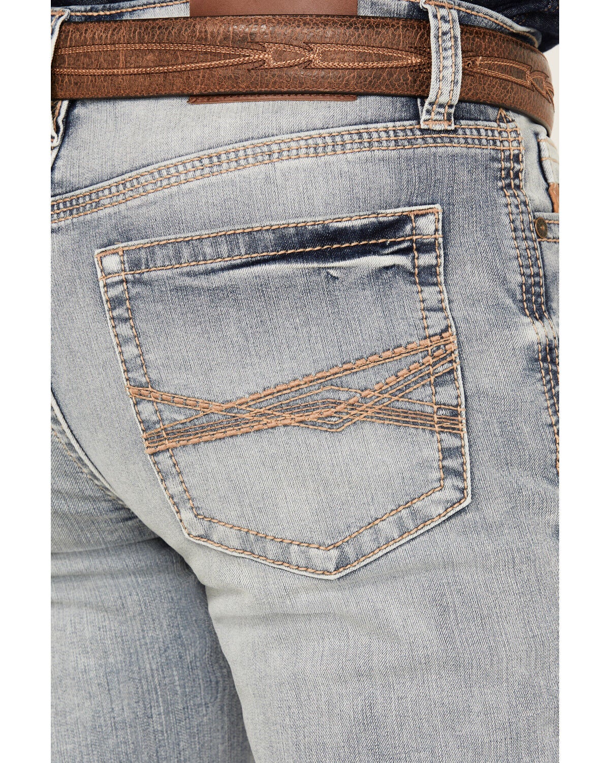Image #4 - RANK 45&reg; Men's Ringo Wash Ambush Slim Straight Performance Stretch Denim Jeans, Blue, hi-res