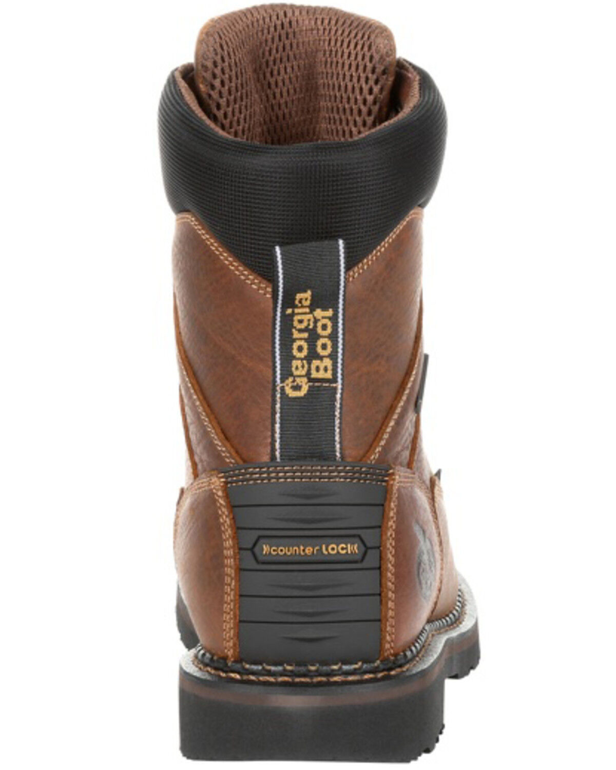 Image #4 - Georgia Boot Men's Giant Revamp Waterproof Work Boots - Soft Toe, Brown, hi-res