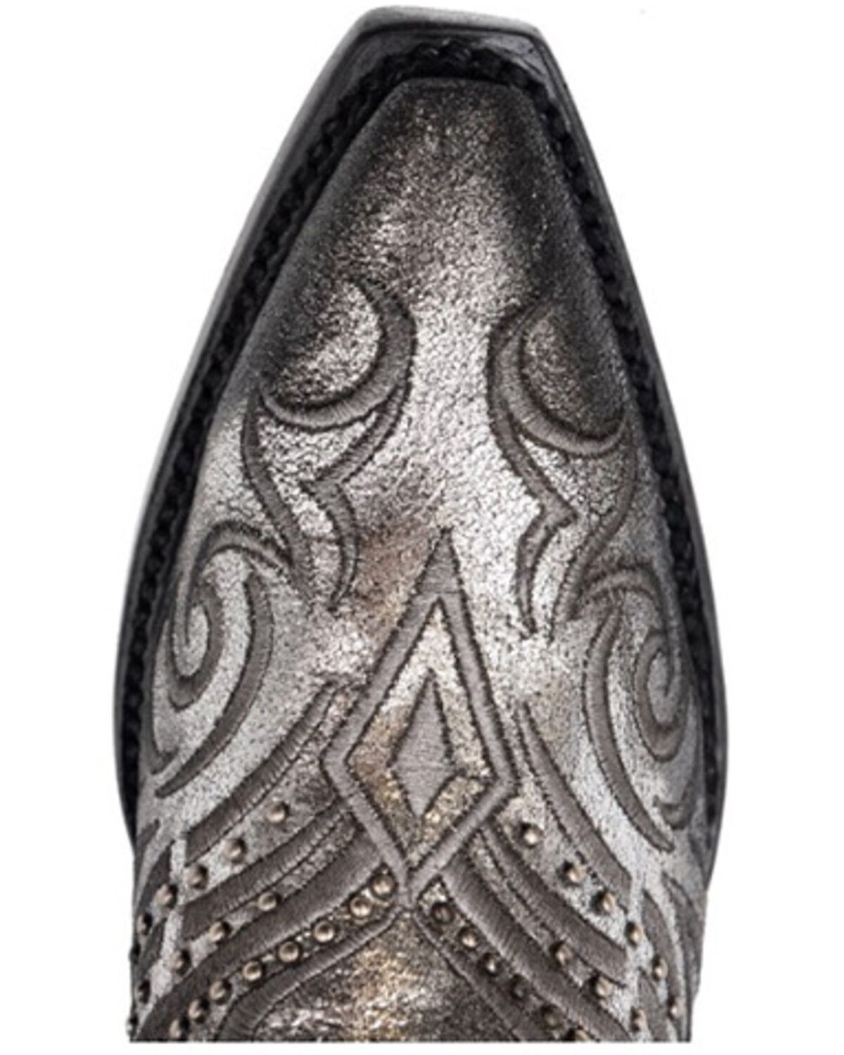 Image #6 - Ferrini Women's Masquerade Western Boots - Snip Toe, Silver, hi-res