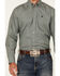 Image #3 - Cinch Men's Circle Geo Print Long Sleeve Button-Down Western Shirt, Teal, hi-res