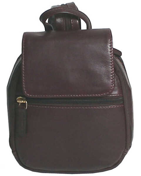 Image #1 - Scully Women's Poppi Leather Mini Backpack , Chocolate, hi-res