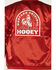 Image #4 - Hooey Men's Logo Shiny Bomber Varsity Jacket, Red, hi-res