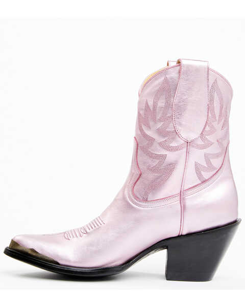 Image #3 - Idyllwind Women's Tickled Pink Metallic Leather Fashion Western Booties - Medium Toe , Pink, hi-res