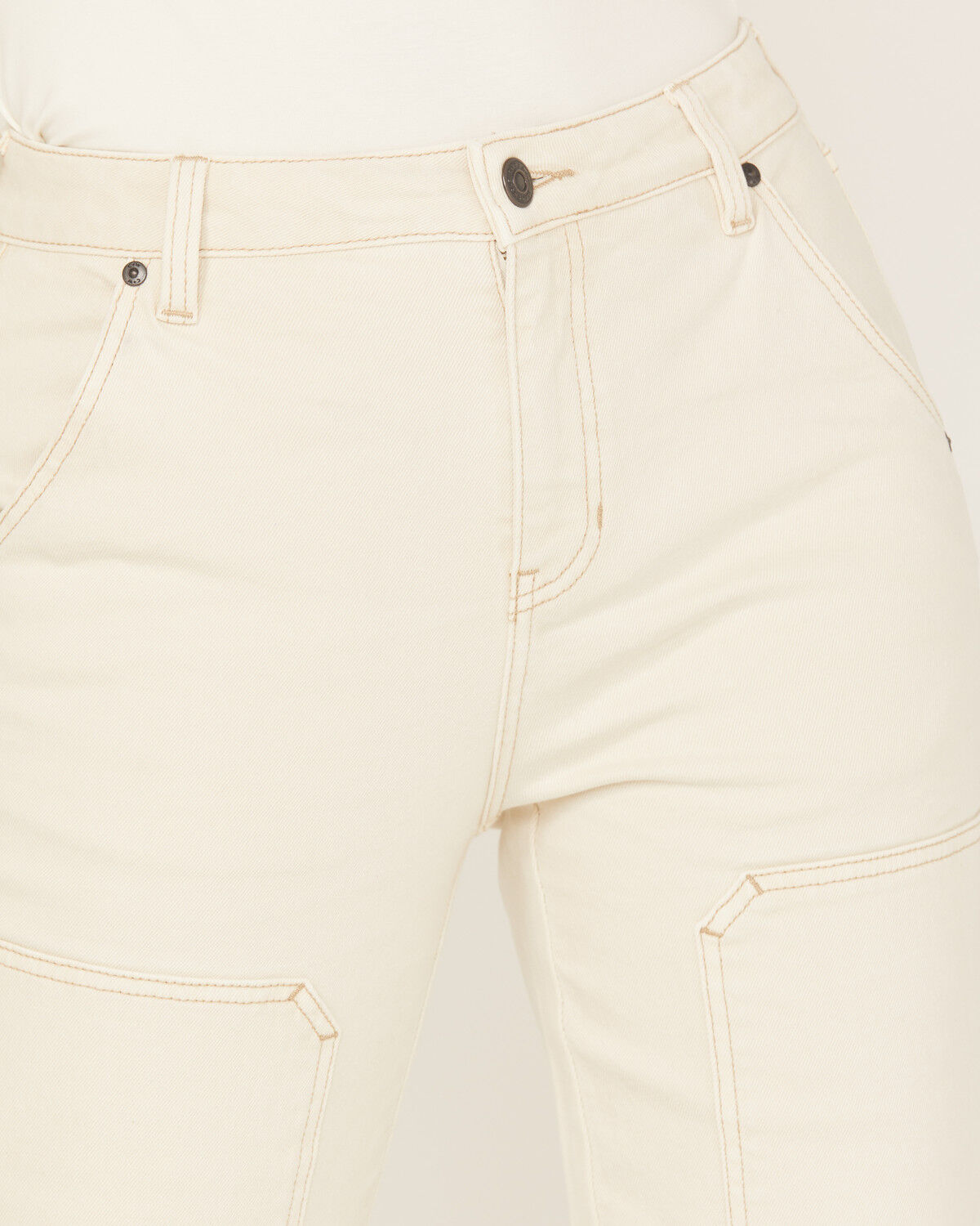 Image #2 - Cleo + Wolf Women's High Rise Relaxed Straight Jeans, Natural, hi-res