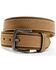 Image #1 - Hawx Men's Buff Brown Leather Belt , Brown, hi-res