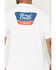 Image #4 - Brixton Men's Boot Barn Exclusive Linwood Logo Short Sleeve Graphic T-Shirt, White, hi-res