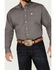 Image #2 - C‌inch Men's Solid Dove Gray Button Long Sleeve Shirt, Grey, hi-res