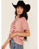 Image #2 - Girl Dangerous Women's 2nd Rodeo Short Sleeve Graphic Tee, Pink, hi-res