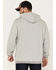 Image #4 - Brixton Men's Collegiate Pocket Hooded Sweatshirt, Heather Grey, hi-res