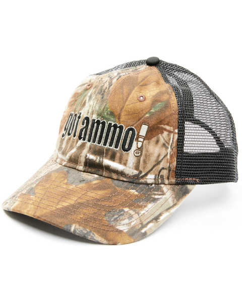 H3 Sportgear Men's Camo Print Got Ammo Mesh Back Baseball Cap , Camouflage, hi-res