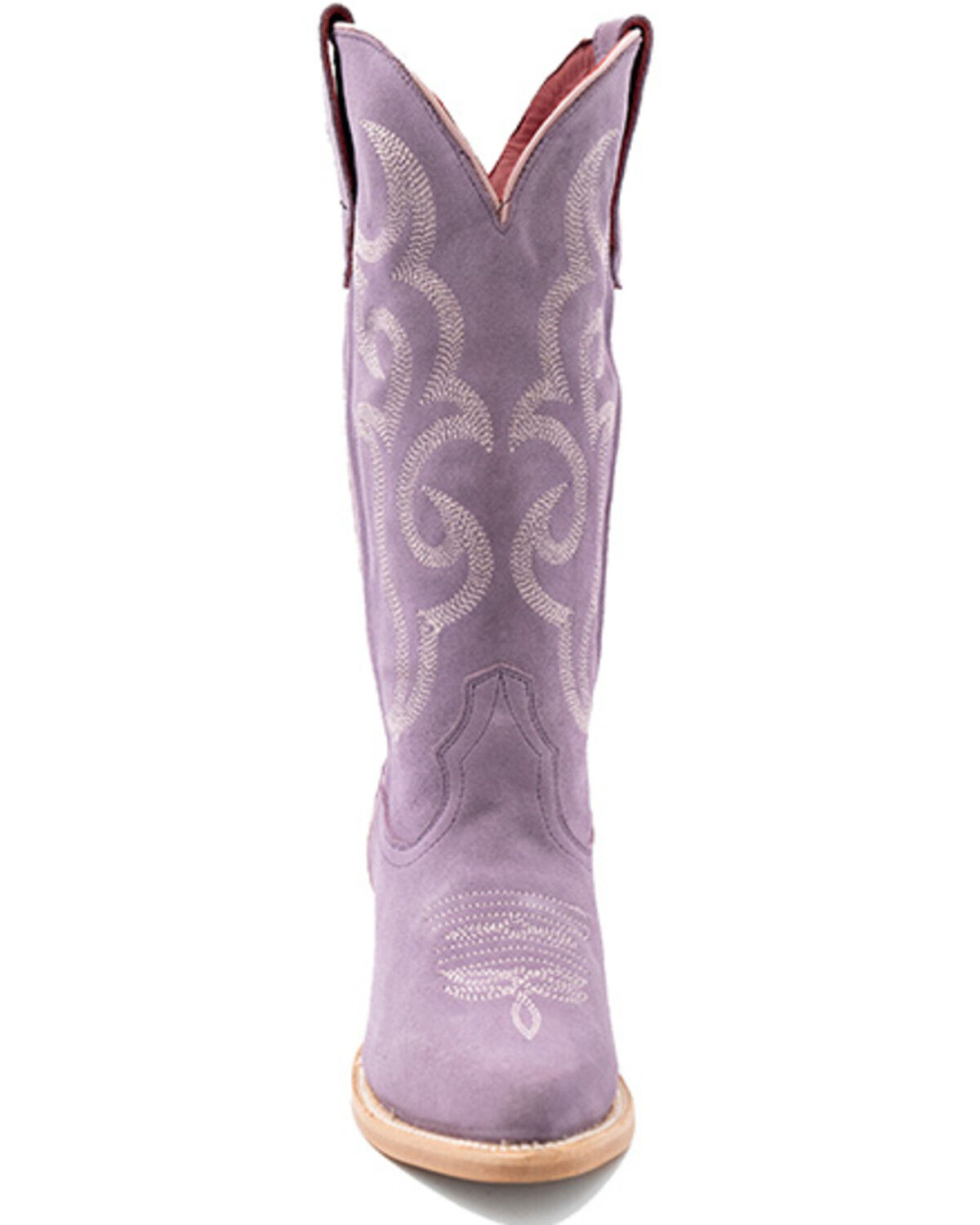 Image #4 - Ferrini Women's Quinn Roughout Western Boots - Round Toe, Light Purple, hi-res
