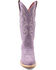 Image #4 - Ferrini Women's Quinn Roughout Western Boots - Round Toe, Light Purple, hi-res