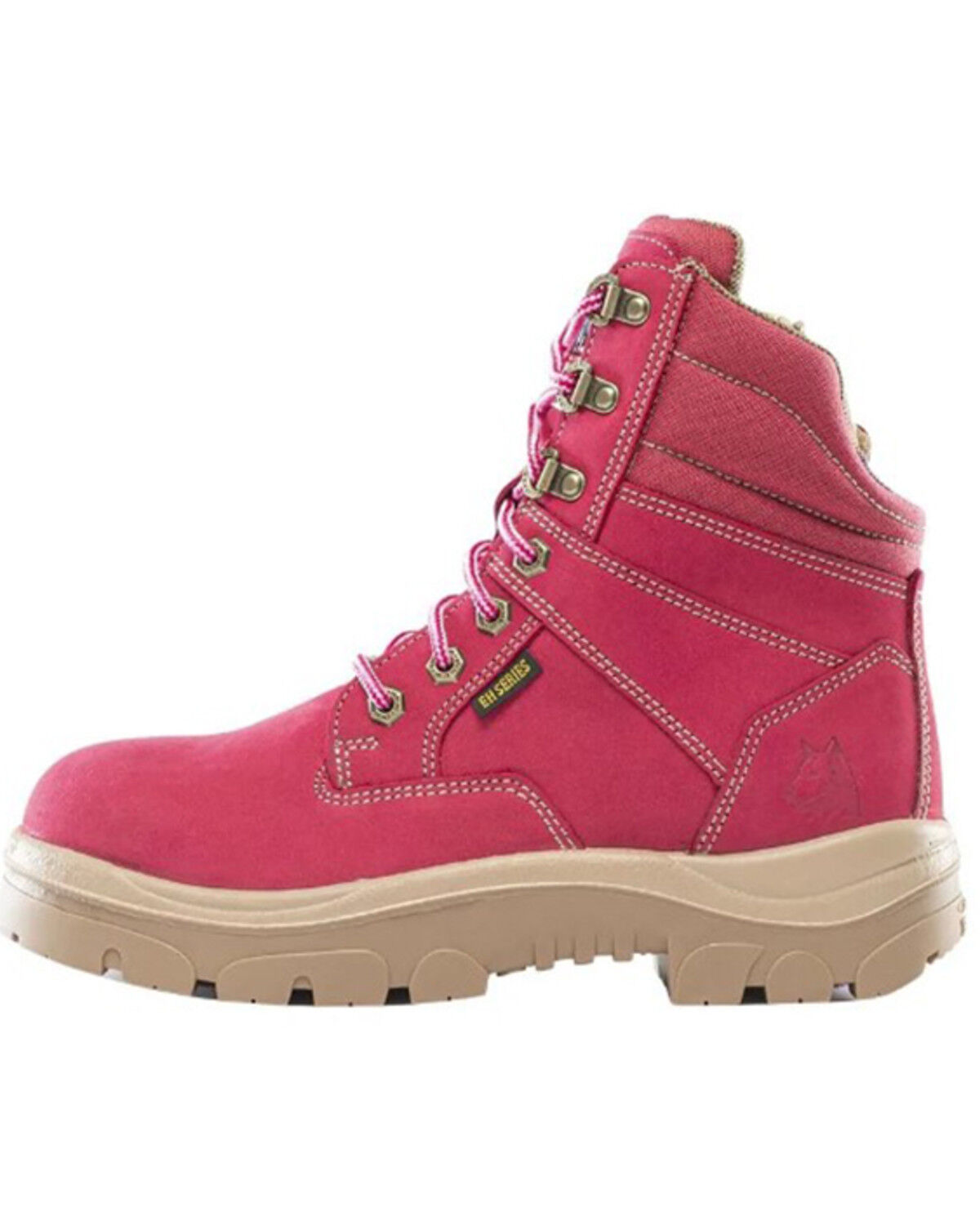 Image #3 - Steel Blue Women's Southern Cross Zip Work Boots - Steel Toe, Pink, hi-res