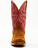 Image #4 - RANK 45&reg; Men's Archer Roughout Western Boots - Square Toe, Red, hi-res