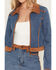 Image #3 - Show Me Your Mumu Women's Dawson Medium Wash Denim Jacket, Medium Wash, hi-res