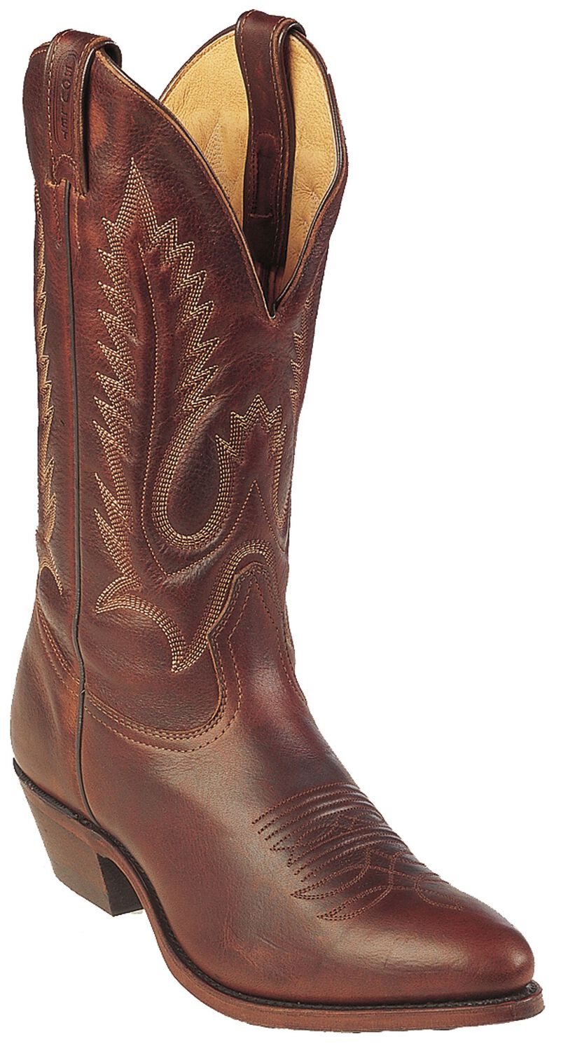 Image #1 - Boulet Men's Brown Cowboy Boots - Pointed Toe, Brown, hi-res