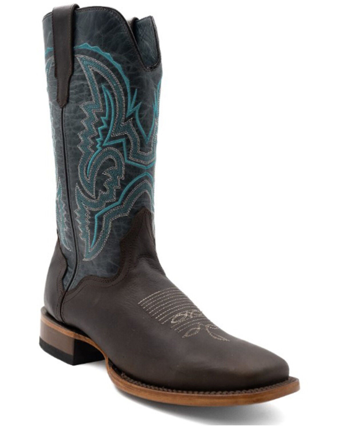 Ferrini Men's Clint Tall Western Boots - Broad Square Toe, Chocolate, hi-res