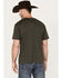 Image #4 - Justin Men's Heather Olive Buffalo Graphic Short Sleeve T-Shirt , Olive, hi-res