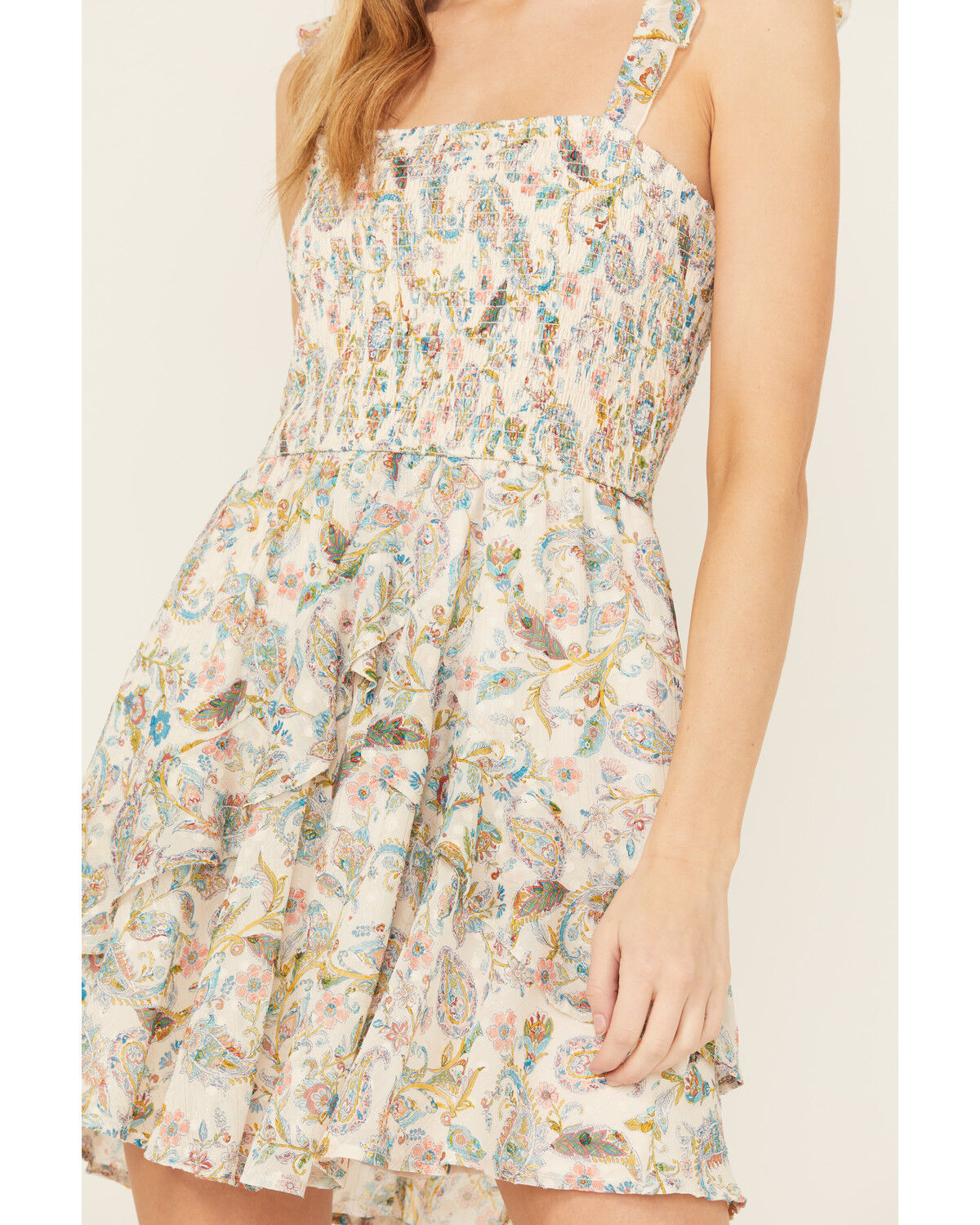 Image #3 - Ash & Violet Women's Floral Print Sleeveless Mini Dress, Multi, hi-res
