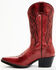 Image #3 - Laredo Women's Livia Western Boots - Snip Toe, Red, hi-res