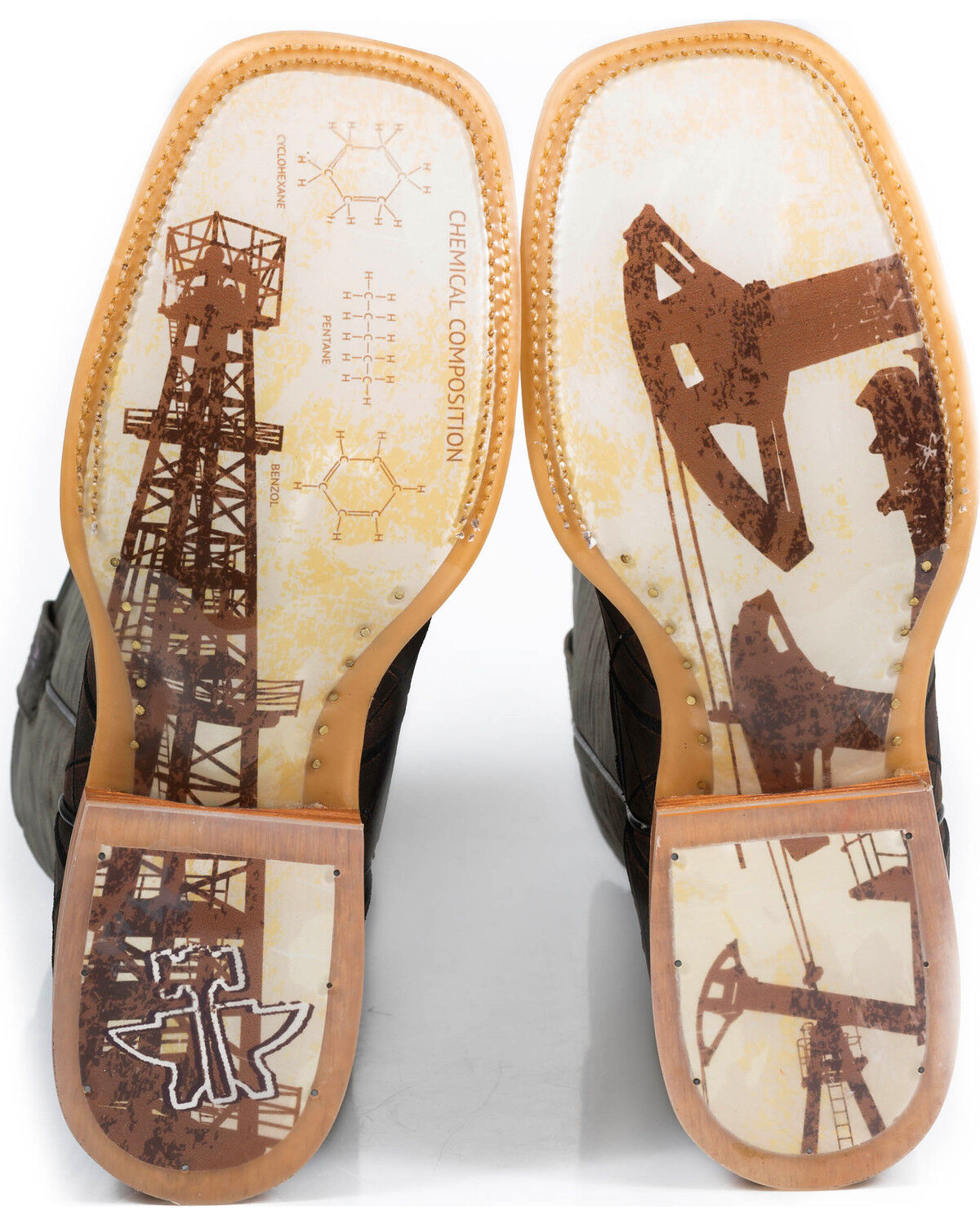 Image #3 - Tin Haul Men's Derrick Western Boots - Broad Square Toe, Brown, hi-res