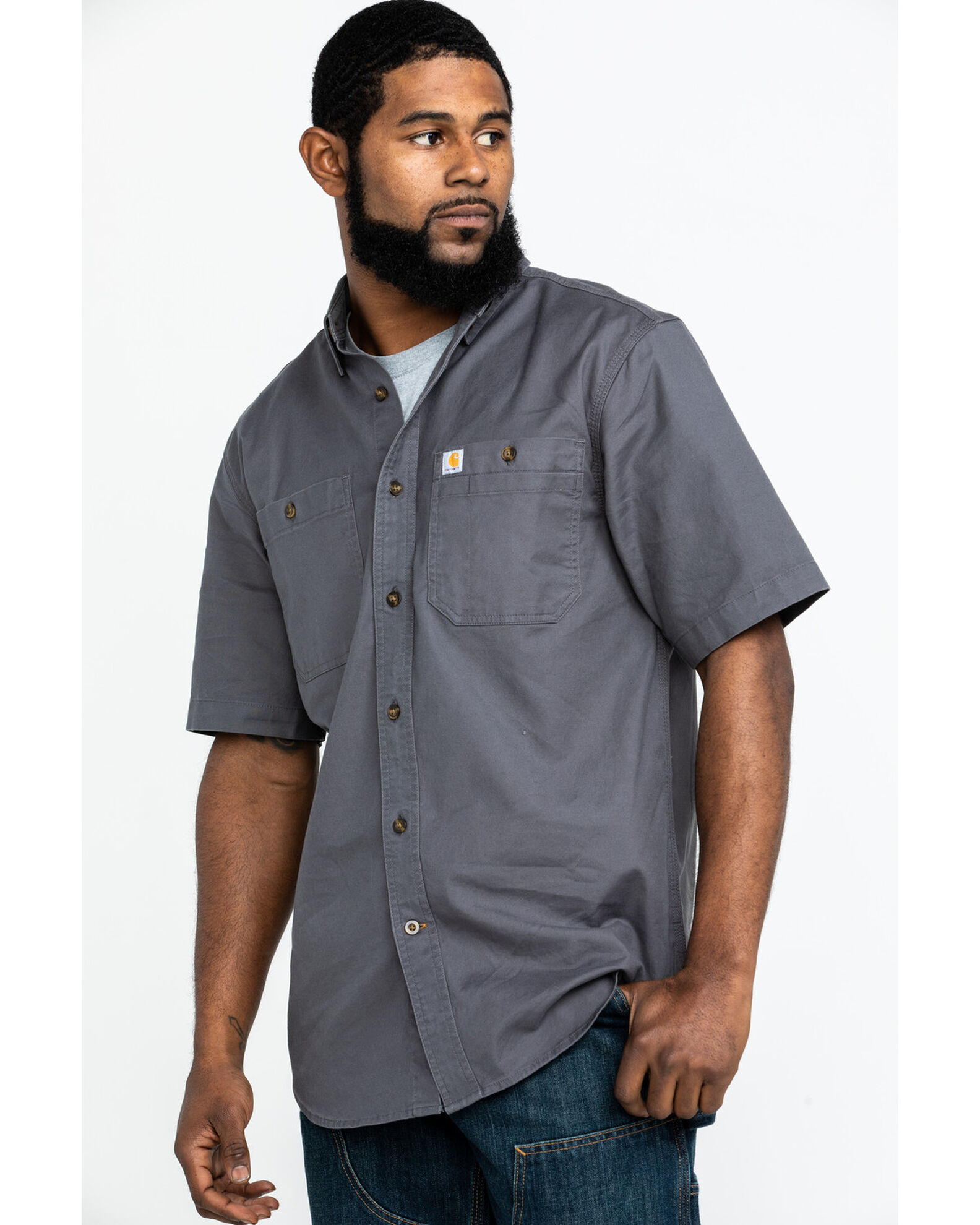 Carhartt Men s Rugged Flex Rigby Short Sleeve Work Shirt Country Outfitter