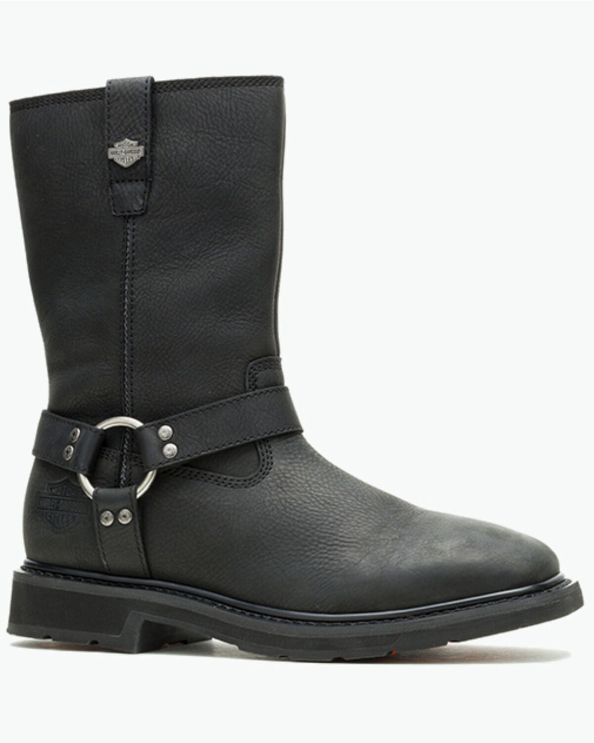 Image #2 - Harley Davidson Men's Altman Harness Motorcycle Boots - Broad Square Toe, Black, hi-res