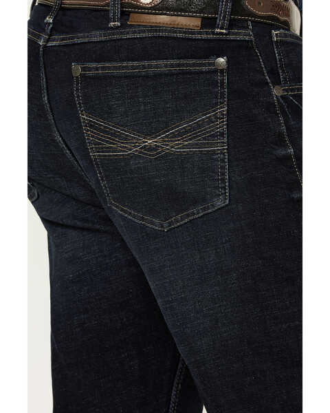 Image #4 - Wrangler 20X Men's Bowden Dark Wash Vintage Bootcut Stretch Denim Jeans - Tall , Dark Wash, hi-res