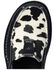 Image #4 - Ariat Women's Suede Cow Print Hair-On Casual Slip-On Cruiser - Moc Toe, Black, hi-res