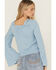Image #4 - Idyllwind Women's Cedar Lace-Up Top, Light Blue, hi-res