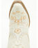 Image #6 - Dingo Little Girls' Full Bloom Western Boots - Snip Toe, White, hi-res