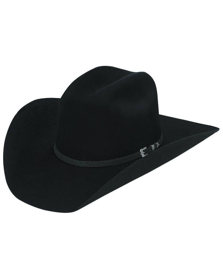 Justin Men's Black 3X Dixon Western Wool Felt Hat, Black, hi-res
