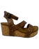 Image #2 - Very G Women's Kiara Tooled Platform Sandals, Chocolate, hi-res