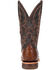 Durango Men's Brown Exotic Full-Quill Ostrich Western Boots - Square Toe, Dark Brown, hi-res