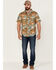 Image #2 - Brixton Men's Charter Camo Print Utility Button Down Western Shirt , Camouflage, hi-res