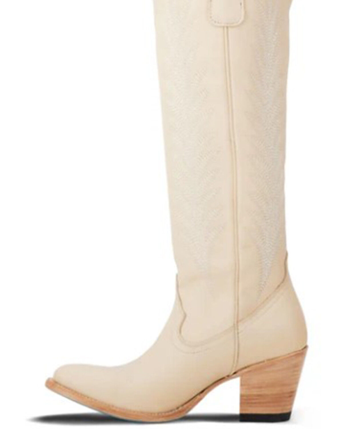 Image #3 - Lane Women's Jentry Knee High Western Boots - Round Toe, Ivory, hi-res