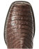 Ariat Men's Chocolate Caiman Belly Western Boots - Wide Square Toe, Chocolate, hi-res