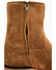 Image #9 - Moonshine Spirit Men's 8" Pancho Roughout Zipper Western Boots - Medium Toe, Brown, hi-res
