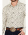 Image #3 - Gibson Trading Co Men's Flower Power Floral Print Long Sleeve Snap Western Shirt, Cream, hi-res